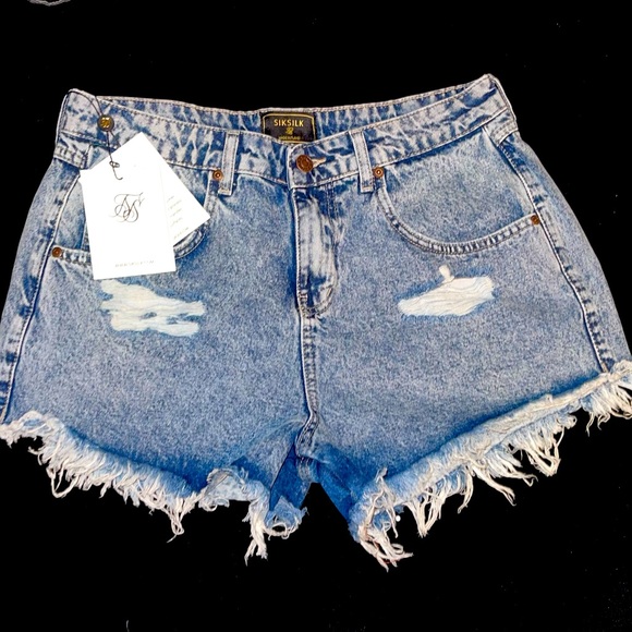 Siksilk Jean shorts - Picture 1 of 3